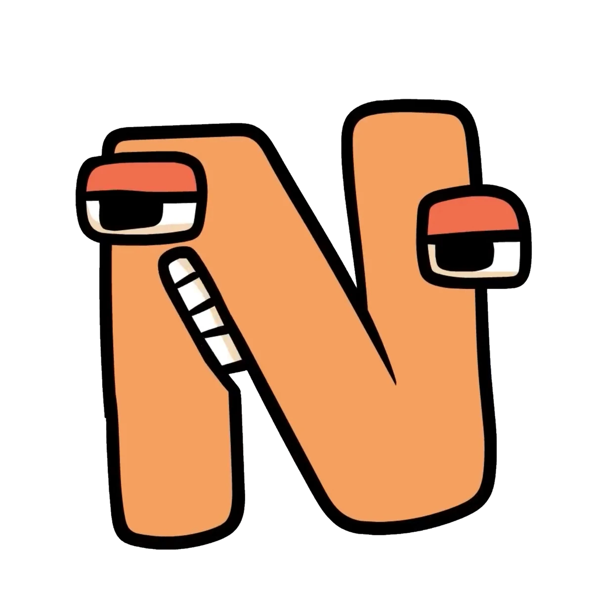 N lore. N из Alphabet Lore. Буква n.